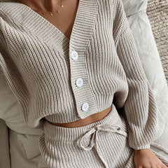 Veronica Knit Lounge Cuddle Set