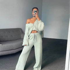 Veronica Knit Lounge Cuddle Set