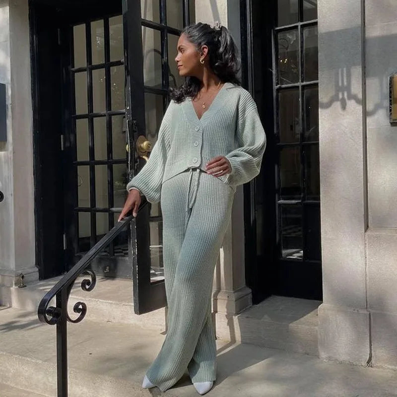 Veronica Knit Lounge Cuddle Set