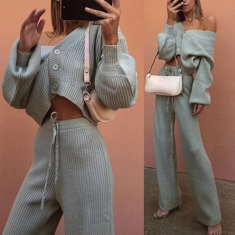 Veronica Knit Lounge Cuddle Set