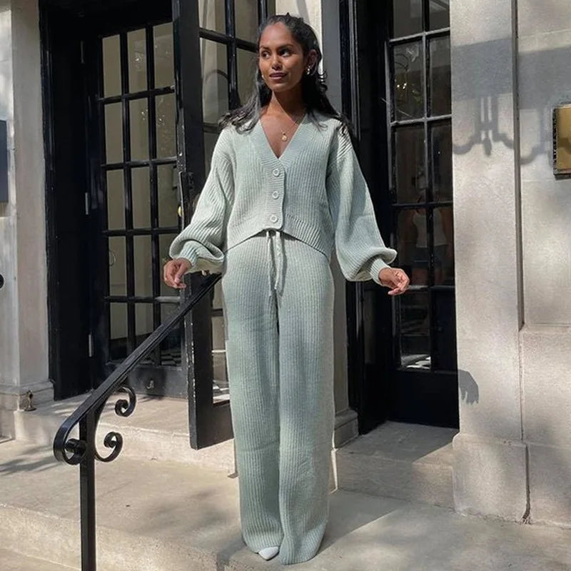 Veronica Knit Lounge Cuddle Set